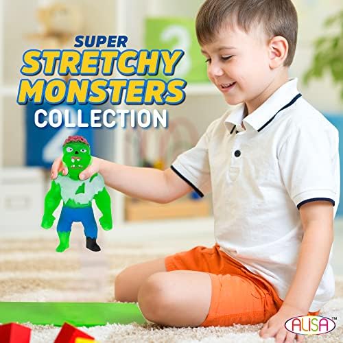 Čudovište Flex Rastely igračke za dječake i djevojčice - Set od 7 - Sablasni Stretch Monsters - Igračke za istezanje za djecu