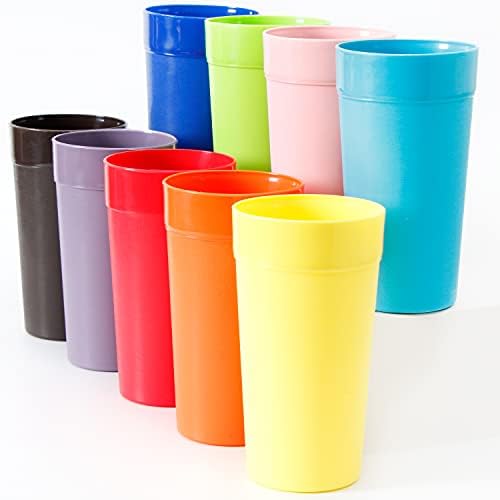 ; 18 pakiranja nelomljivih plastičnih čaša od 20 oz, nelomljivih plastičnih čaša za piće, plastičnih čaša, set od 18 komada