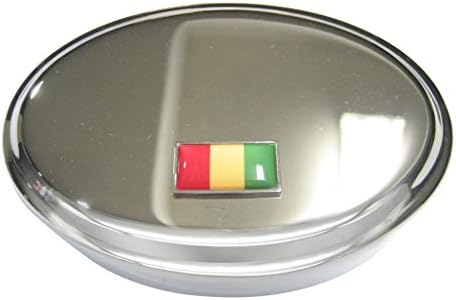 Tanko obrubljena republika republika za Gvineja, ovalna kutija nakita