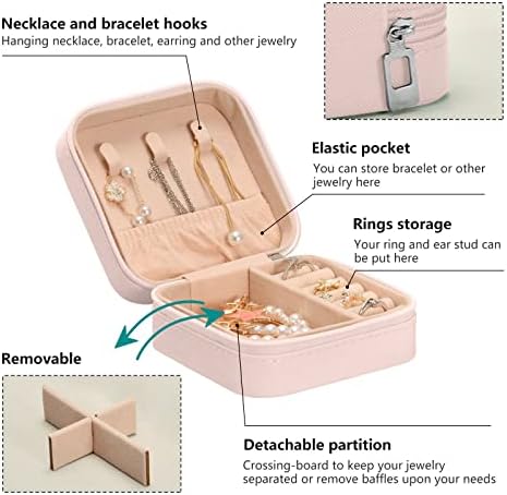 ; Prilagođena putna torbica za nakit od PU kože personalizirana prijenosna kutija za nakit organizator putovanja mala kutija