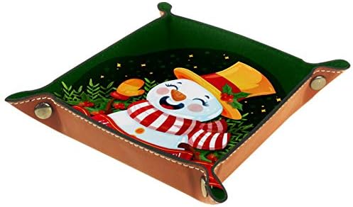 Lyetny Slatki božićni crtić snjegovićnik za mahanje Organizatora za skladištenje kreveta kadij kadij radna računala Promijeni