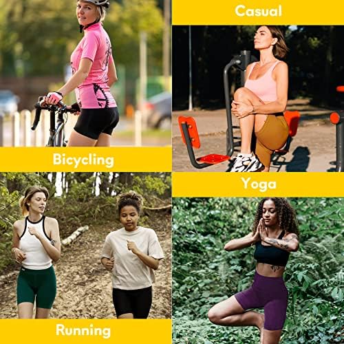 MIER Ženske visoke joge kompresije hlača Trbušnica Kontrola trbušnjaka Stretch Stretch Biker Shorts Atletske gamaše sa bočnim