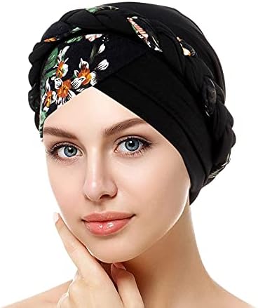 Ženska modna cvjetna turban traka za glavu s kapom za kemoterapiju Vintage pokrivala za glavu s vezicama mekani udoban šal