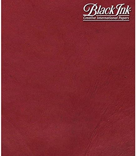 Crna tinta, ukrasni papir, Lokta, Crimson, 20x30 inčni list, N-4179
