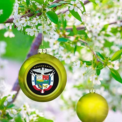 Grb Paname božićne kuglice 2,4 Xmas Tree Viseći ukrasi za ukrase za odmor