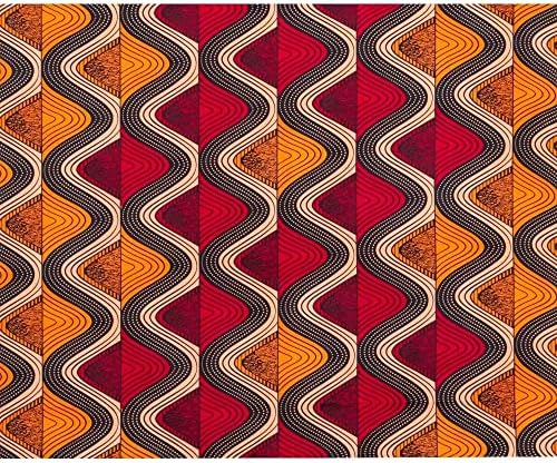 Afrička tkanina 6 jardi Ankara plemenska tiskana tkanina Dashiki tiskana voštana Tkanina 6467