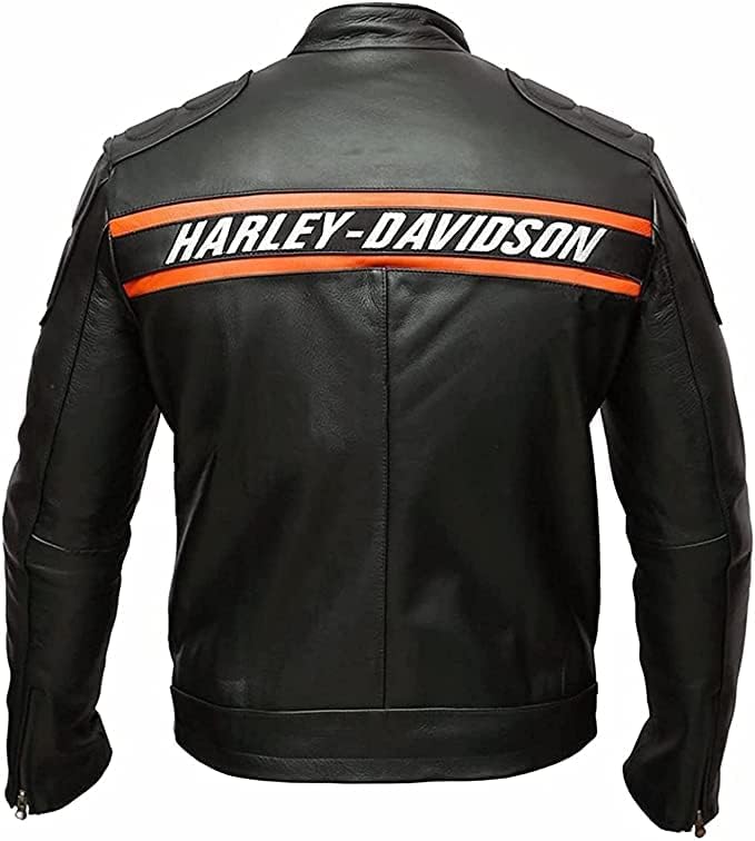 Bill Goldberg HD Black Biker kožna jakna - Moto kožna jakna