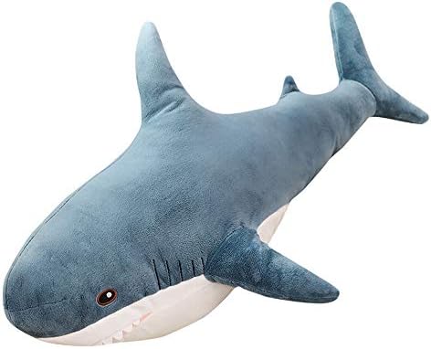 24 Veliki morski pas punjena igračka za životinje, plišane morske morske morske pse, punjene morske pse, meki jastuk za jastuk